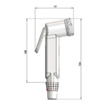 Mangueira universal chuveiro c/ gatilho br (T5146) (Sintex)