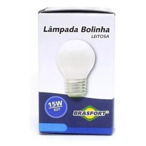 Lâmpada Bolinha 3000k 15w 220v Leitosa (15914) (Brasfort)