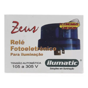(Ilumatic) Relé fotoelétrico re/98 plus zeus 105/305v biv.