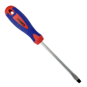 Chave fenda cabo azul/verm. embor. 1/4 x 6 (hammer)