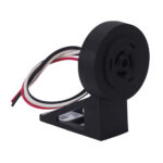 (Qualitronix) base pvc p/rele giratoria 360° (qb1)