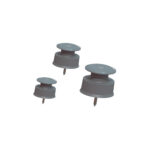 Roldana pvc 36x36 c/prego c/50 Un (Gerplast)