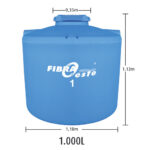 Tanque pe  1.000 l (1455) (Fibra oeste)