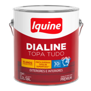 Tinta esm sint base água dialine topa tudo br neve 3,6l (234200201) (Iquine)