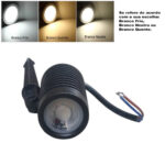 Espeto p/ jardim led 5w 3000k bivolt pt (Max-0753) (Maxxy)