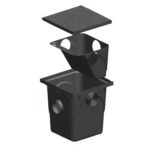Caixa gordura 410x410x410mm c/cesto para limpeza 42l (Taf)