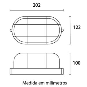 Lumin. tartaruga 1xe27 munich aluminio lente pc br. (Blumenau)