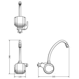 Torneira Elétrica Versátil 5500w 220v bc (7550023) (Lorenzetti)