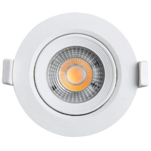 Spot emb. red. led cob 7w 380lumens 6500k 95x95x45 (1822)