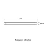 Lâmp. tubo led t8 18w 120cm biv. 6500k vid. Blumenau