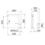 Misturador monoc coz bistro cr (00655106) (docol)