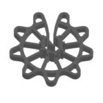 Espaçador Ferro Circular Aberto P/ Aço 4,2 À 12MM (CA4-12/25- DT41230) (Plast Indaial)