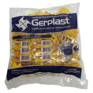 Nivelador e piso pop amarelo 2,0MM C/100PC (808) (Gerplast)