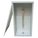 Caixa 260x520x180mm alum. bep s/dps barr. 25x5mm branca (Comando)