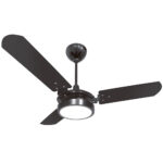 Ventilador teto valen led 18w bf 6500k 3pás pt 127v 150w (706) (Ventex)
