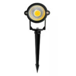 Espeto p/ jardim led 5w pt 3000k biv. (000039) (yinaite)
