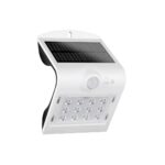 Lum. arandela solar v led 1,5w 6500k ip65 com sensor de movim
