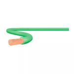 Rolo-cabo flexivel 750v 10,00mm 100mt vd - promo (corfio)