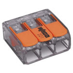 Wago-(221-413-pacote c/4pçs)-emenda p/3 polos flex. 0,14-4,0
