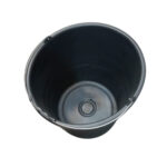 Balde Plástico Reforçado S/ Pega mão 12L Preto (1220) (Gerplast)