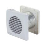 Kit ventilador Axial Exaustor Banheiro 10cm bivolt (13264) (Ventisol)
