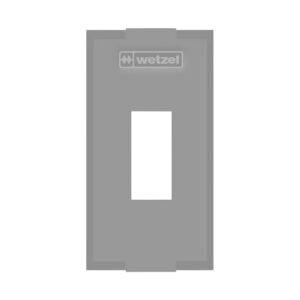 Tampa p/ condulete 1 tecla 1/2 - 3/4 cz (E018000122) (Wetzel)