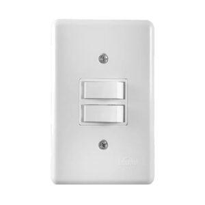 Interruptor c/placa 2ts 10a 250v br. (2018) (stylus) (ilumi)