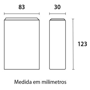 Arandela Mince Led 4W Bi. 3000K Br (20453011) (Blumenau)