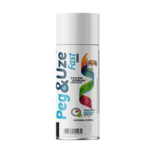 Tinta spray 300ml 130gr branco fosco (6374) (PEG&UZE)