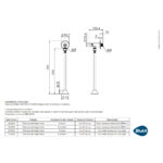 Válvula mictorio pressmatic flex 30cm cr (190904) (Blukit)