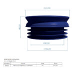 Anel vedação smart p/ vaso sanitário (340108) (Blukit)