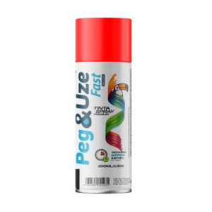 Tinta spray 300ml 130gr vermelho (6388) (PEG&UZE)