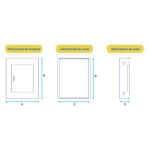 (Andaluz) quadro ferro emb. p/16 disj. din c/bar. trif. 100a