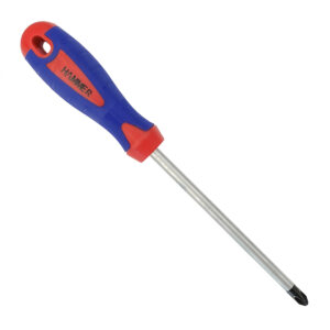 Chave philips cabo azul/verm. embor. 1/4 x 8 (hammer)
