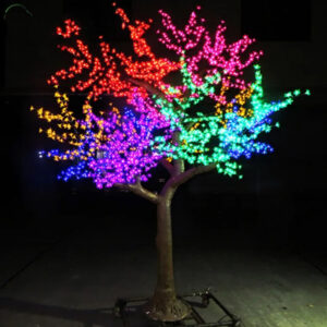 Árvore de natal cerejeira 704 leds c/188 strobos rgb multifunções 2,5m (22739) (Natal) Novo esgotado 2024