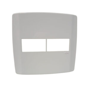 Placa 4x4 p/ 02 módulos horizontal (8306) (Slim) (Ilumi)