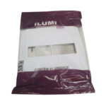 Placa 4x4 p/ 02 módulos horizontal (8306) (Slim) (Ilumi)