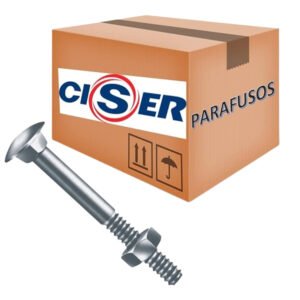 Parafuso Frances c/ porca 5/16x2.1/2 cx200 (10021601) (Ciser)