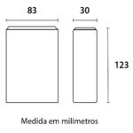 Arandela Mince Led 4W Bi. 3000k Pt (20453016) (Blumenau)