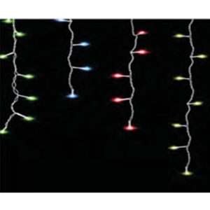 Cascata 400 LEDs Color Fio Br. 8 funções Tom. M/F 10mts 220v