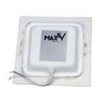 Plafon led emb. branco quad. 12w 4000k 1.320lm biv. 168mm (Max-1124) (Maxxy)