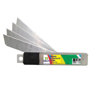 Lâmina aço p/ estilete 18mm c/ 10un (10105) (Melfi)