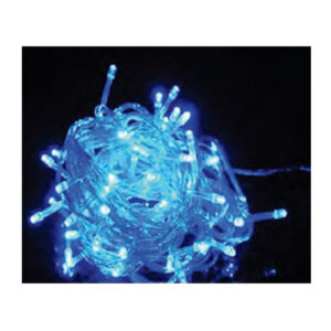 (Natal)Pisca 8f fio transp. 100 leds azul 10mt 220v (85102)