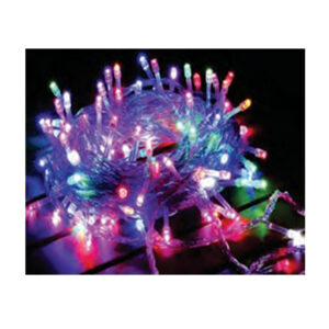 (Natal)Pisca 8f fio transp. 100 leds colorido 10mt 220v 85100
