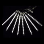 Cordão c/8 tubos 50cm 384 leds br. frio dupla face 6,0x0,50cm m/f biv. ext. ip44 (18156) (Natal) Novo