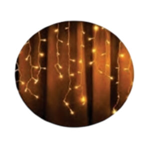 Cascata uso ext. ip44 300 leds 8f br.quente fio br. tom. m/f 06mt biv. (29904) (Natal) Novo