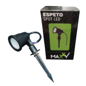 Espeto p/ jardim led 5w verde bivolt pt (Max-0756) (Maxxy)