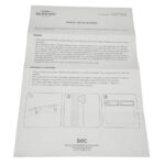 Placa aut.saida led d/f vermelha c/selet. 240x180x21 c/adesiv
