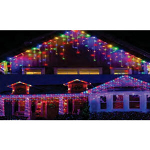 (Natal)cortina 320 leds br. colorida 6,0mx0,80m 8f bivolt uso ext. 21634