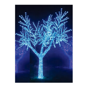 Árvore de natal cerejeira 1560 leds c/188 strobos azul 2,5m (22734) (Natal) Novo